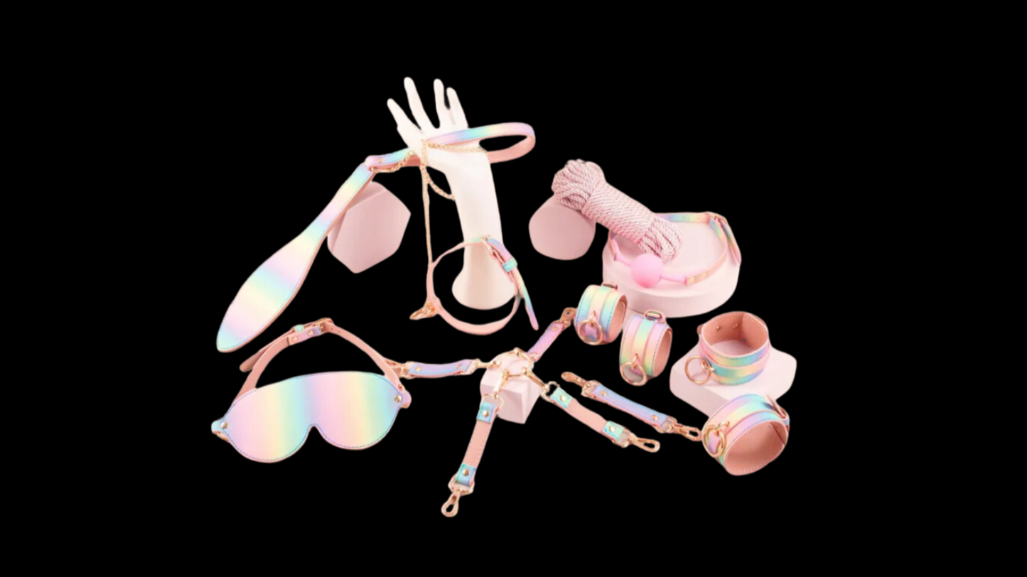 8 Pcs Bondage Kit Rainbow